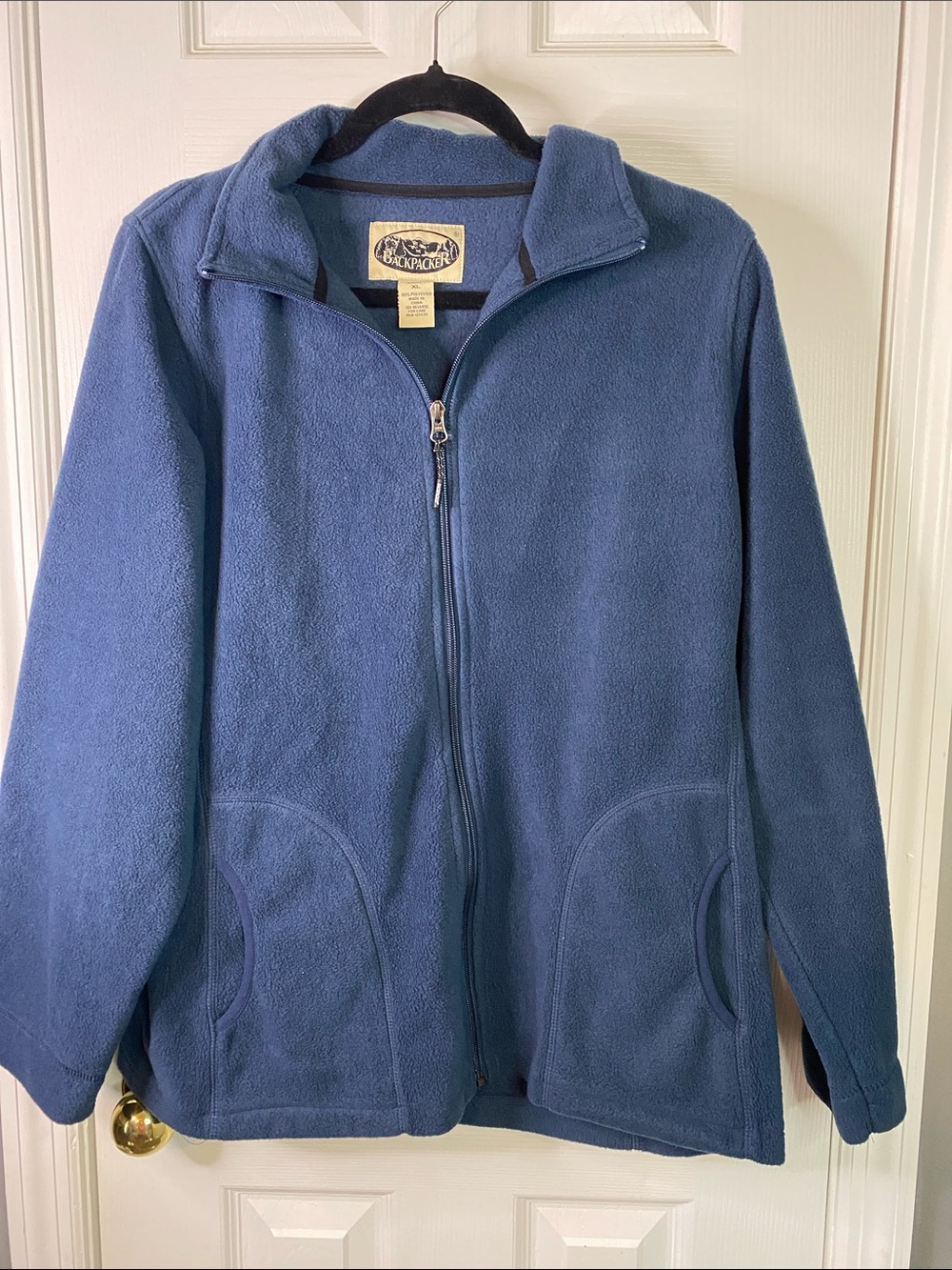 Backpacker Full-Zip Fleece Jacket in Dusty Blue Size XLarge.